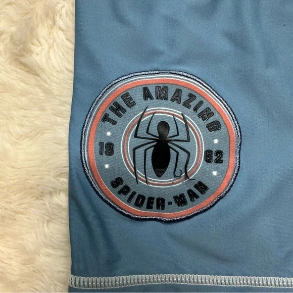 Disney Spider-Man Swimsuit 2 Pc Blue & White Size 6 - Picture 3 of 16